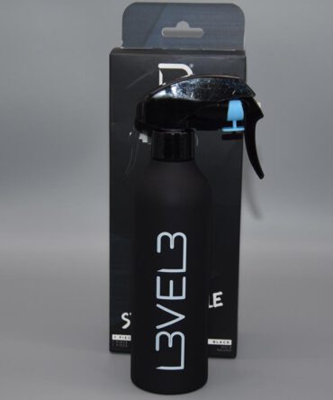 L3VEL3 Sprühflasche Farbe schwarz mit rutschfester Soft-Touch-Oberfläche